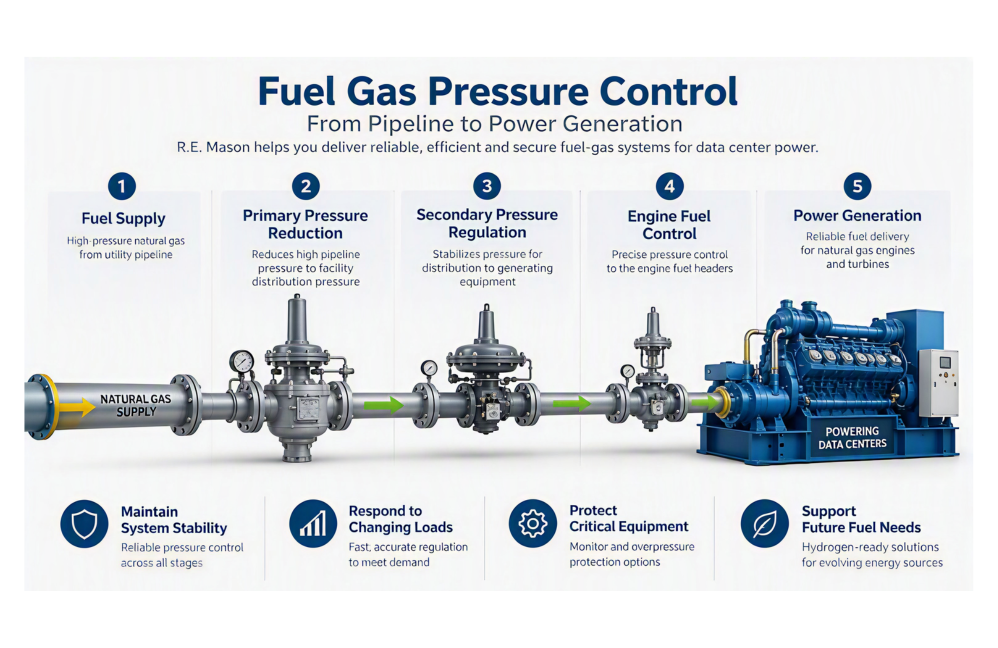 Fuel Gas Pressure Control from Pipeline to Power Generation
